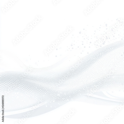 Abstract white background with flowing patterns