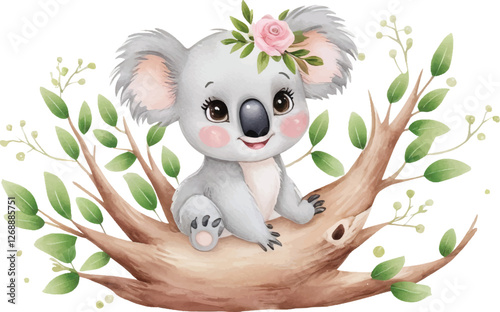 Adorable Koala Watercolor