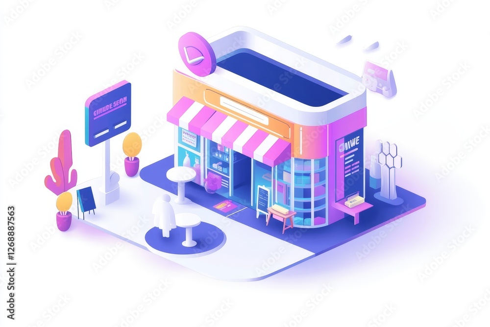 Fototapeta premium Online Ecommerce Shopping Website Or Store, 