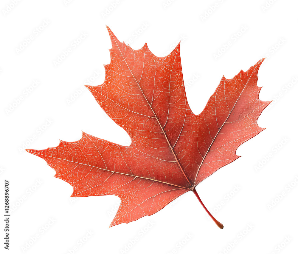 Maple leaf on a transparent background. isolated background. Maple leaf on a transparent background. isolated background.