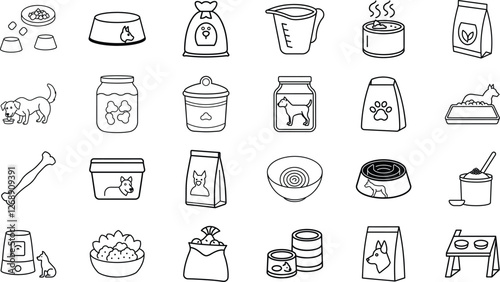 Pet Food Supplies Bowls, Cans, Bags, Kibble, Treats, and More