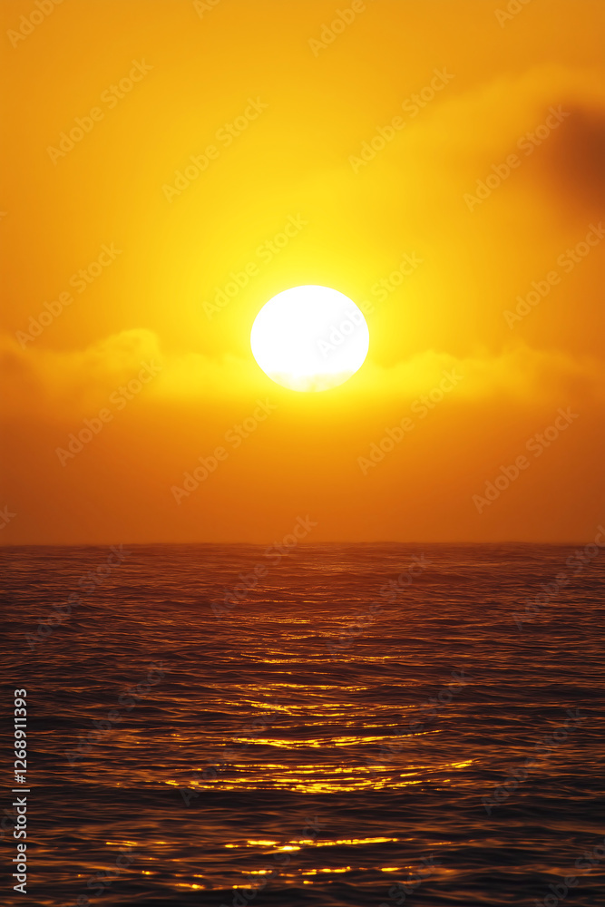 Golden Sunset Over Calm Ocean with Stunning Orange Sky – Perfect for Travel Blogs, Wallpapers, Relaxation Content, and Social Media Aesthetics Golden Sunset Over Calm Ocean with Stunning Orange Sky – Perfect for Travel Blogs, Wallpapers, Relaxation Content, and Social Media Aesthetics