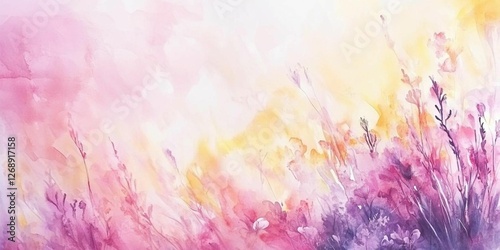 Celestial Bloom: The Enchanted Symphony of Watercolor Flowers