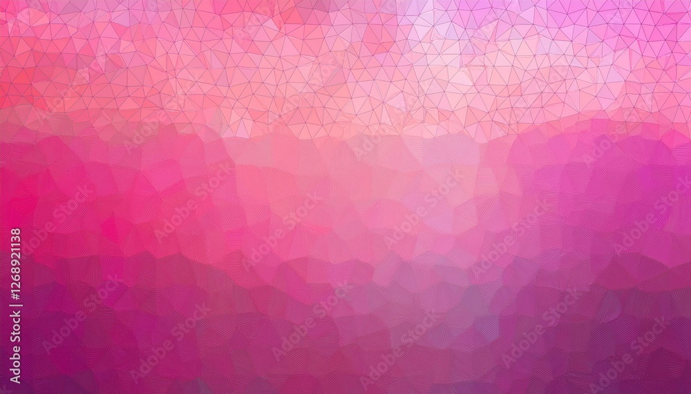 Obraz premium Ombre pink mosaic patterned background illustration. Generated image