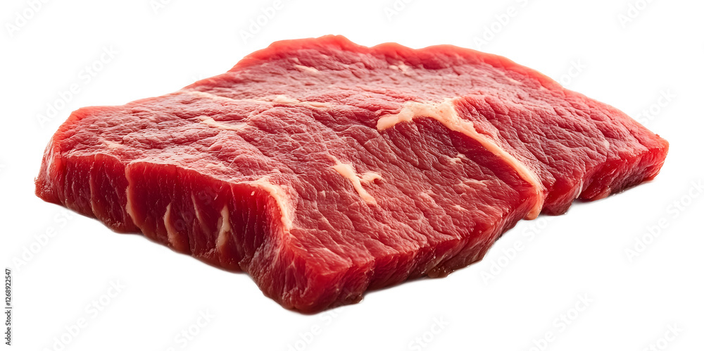 Obraz premium Meat slice on a transparent background. isolated background.