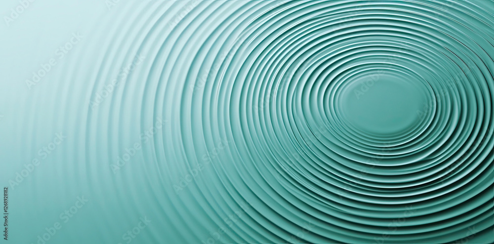 Abstract Teal Water Ripple Pattern Background Design Graphic Image