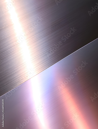  Futuristic hi-tech style background featuring a close-up image of a steel smooth and sharp metal surface. Perfect for technology, innovation or cyberpunk style design.