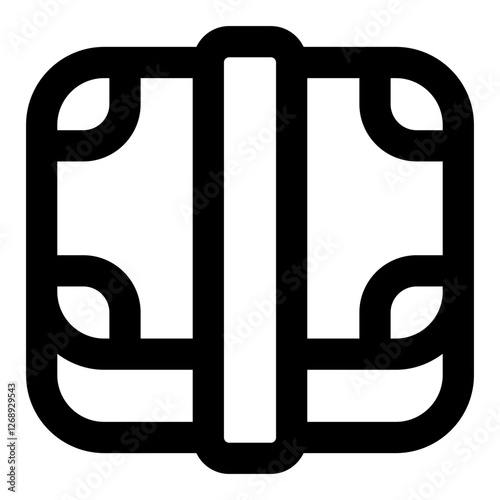 Banknotes Icon. Vector Illustration. Symbol of Paper Money and Currency