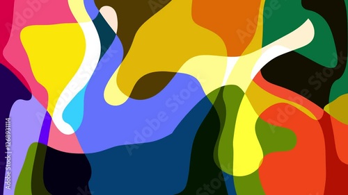 Colorful abstract psychedelic fluid background for summer music festival	