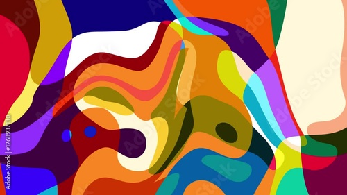 Colorful abstract psychedelic fluid background for summer music festival	