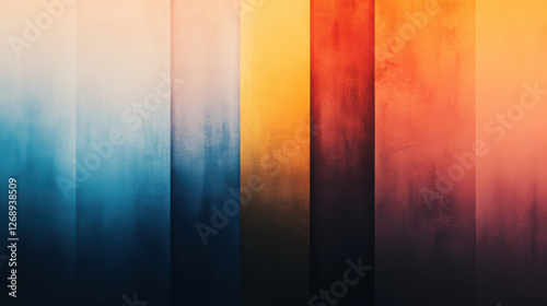 A Beautiful Gradient of Colors Transitioning from Blue to Orange in an Abstract Artistic Display for Modern Design Backgrounds and Creative Projects