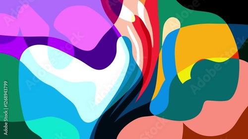 Colorful abstract psychedelic fluid background for summer music festival	