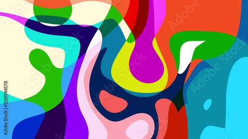 Colorful abstract psychedelic fluid background for summer music festival	