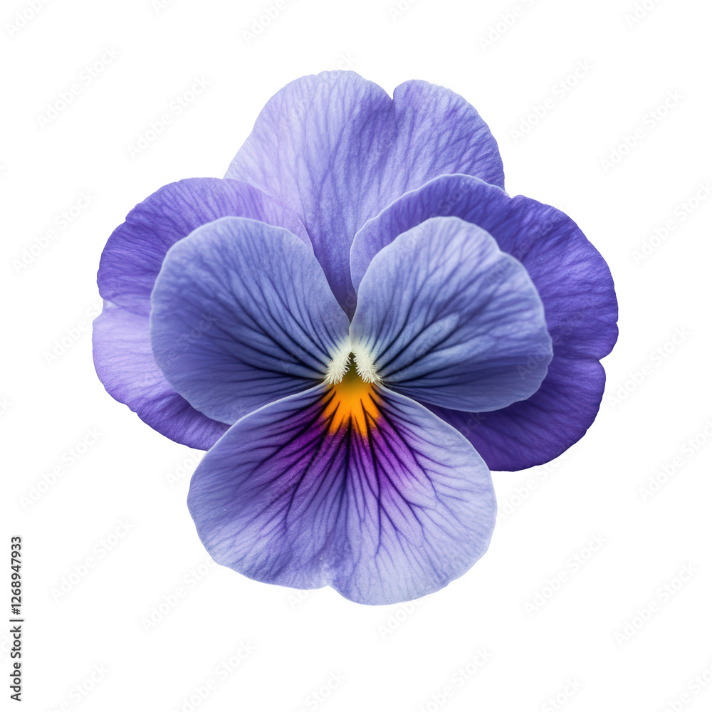 Isolated Pansy Violet