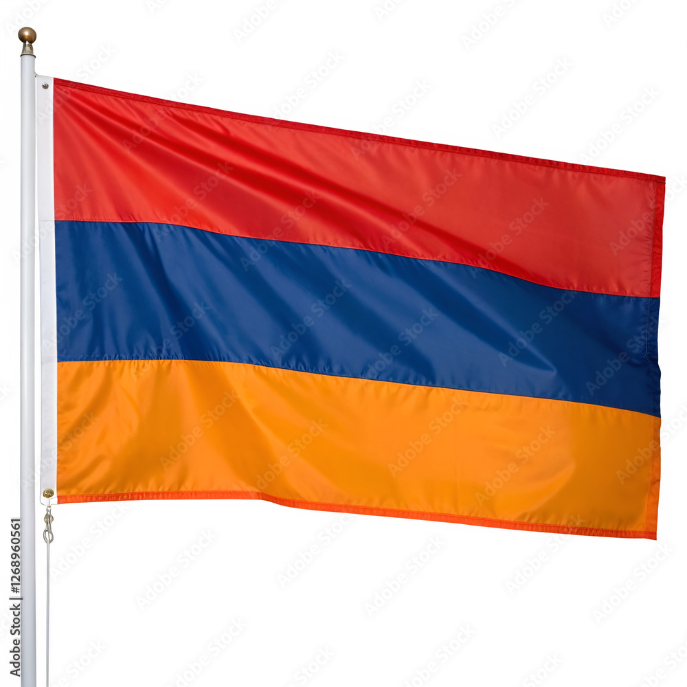 Naklejka premium National flag of Armenia in high quality.