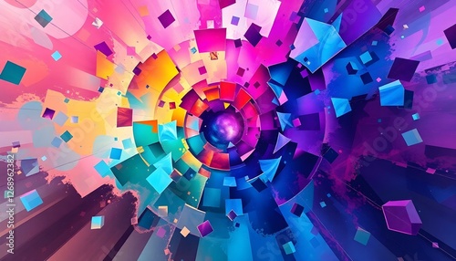 Ethereal Polycrisis: A Digital Canvas of Surrealist Wonder
