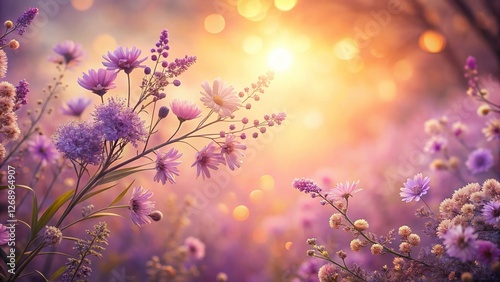 Dreamy Beige Purple Background, Abstract Soft Pastel Texture, Gentle Hues, Calm Serenity, Elegant Design