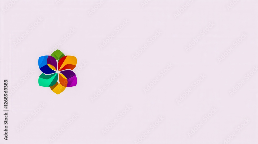A colorful flower with a rainbow background. The flower is a symbol of hope and happiness. The rainbow background represents diversity and unity. The image is meant to evoke feelings of joy A colorful flower with a rainbow background. The flower is a symbol of hope and happiness. The rainbow background represents diversity and unity. The image is meant to evoke feelings of joy