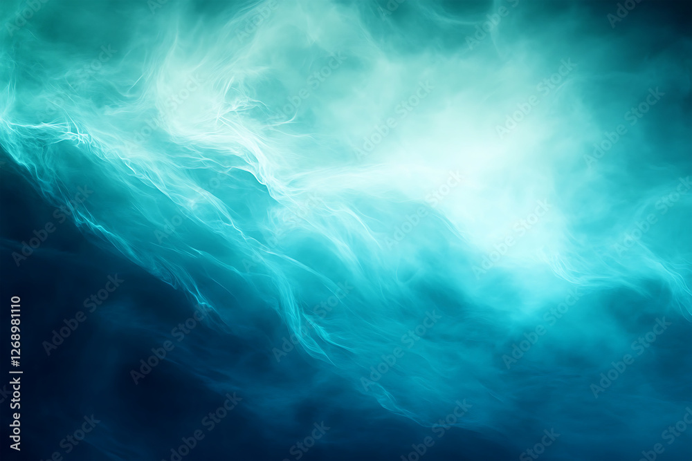 Obraz premium Cosmic Abyss Teal Dreams