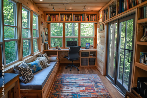 study room with a room