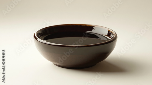 A small ceramic dish filled with dark oyster sauce
