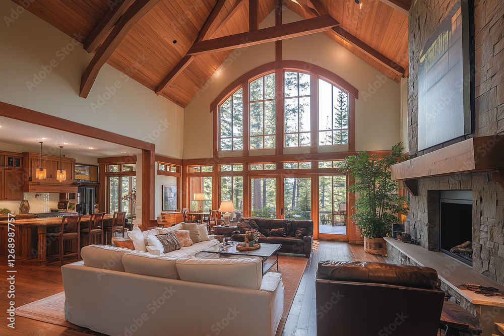 Modern House with High Ceilings: Spacious Design & Contemporary Living