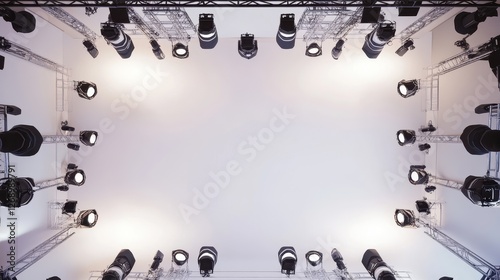 Top Down View of Runway Show Setup
