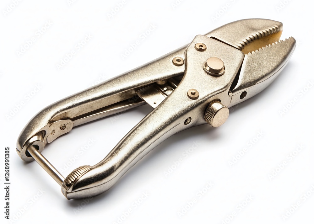 Locking Pliers Isolated on White Background - Professional Stock Photo Locking Pliers Isolated on White Background - Professional Stock Photo
