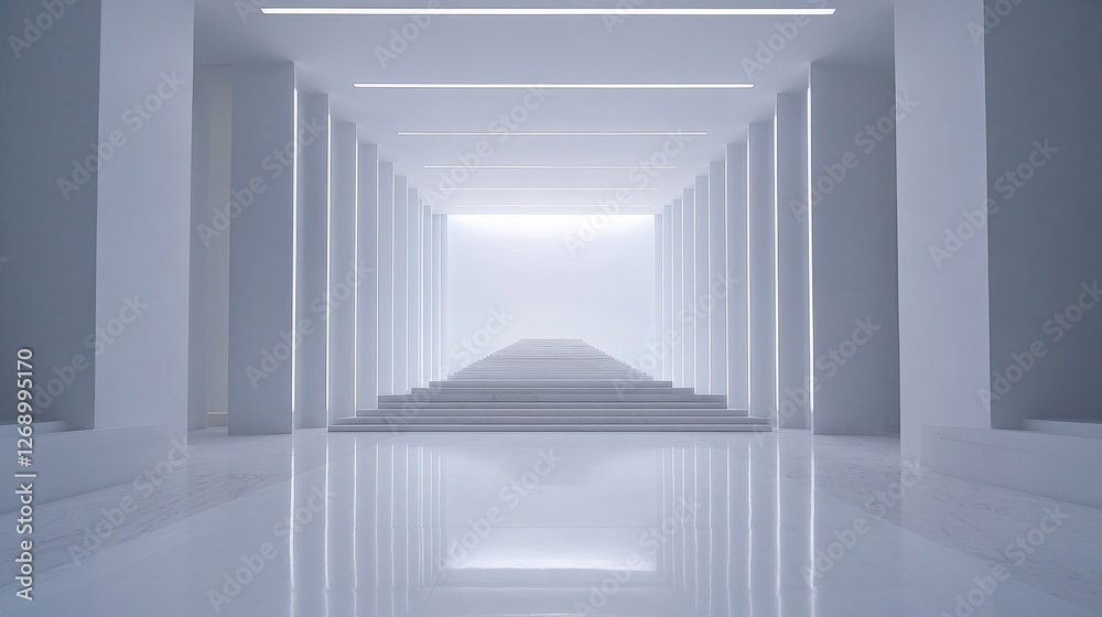 Obraz premium Minimalistic Runway Concept with Adjustable Lighting