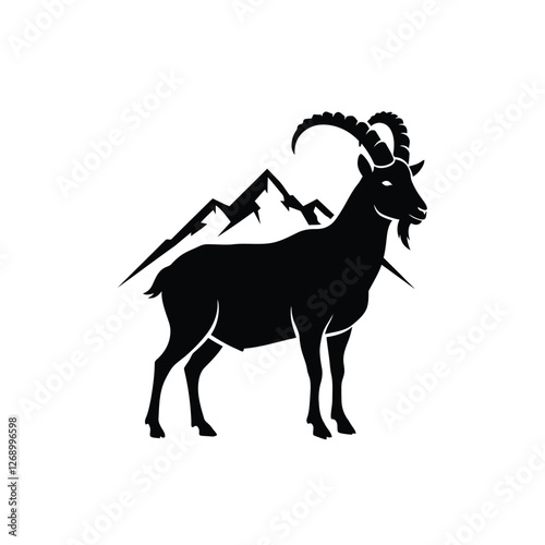 goat on white