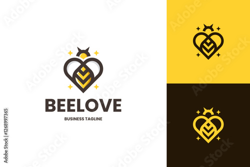 bee love logo vector