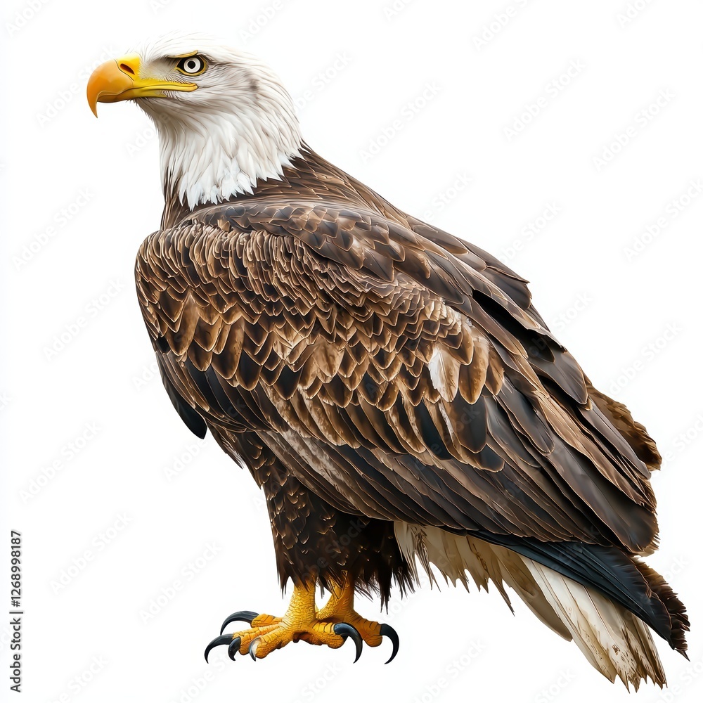 Obraz premium Eagle isolated on white