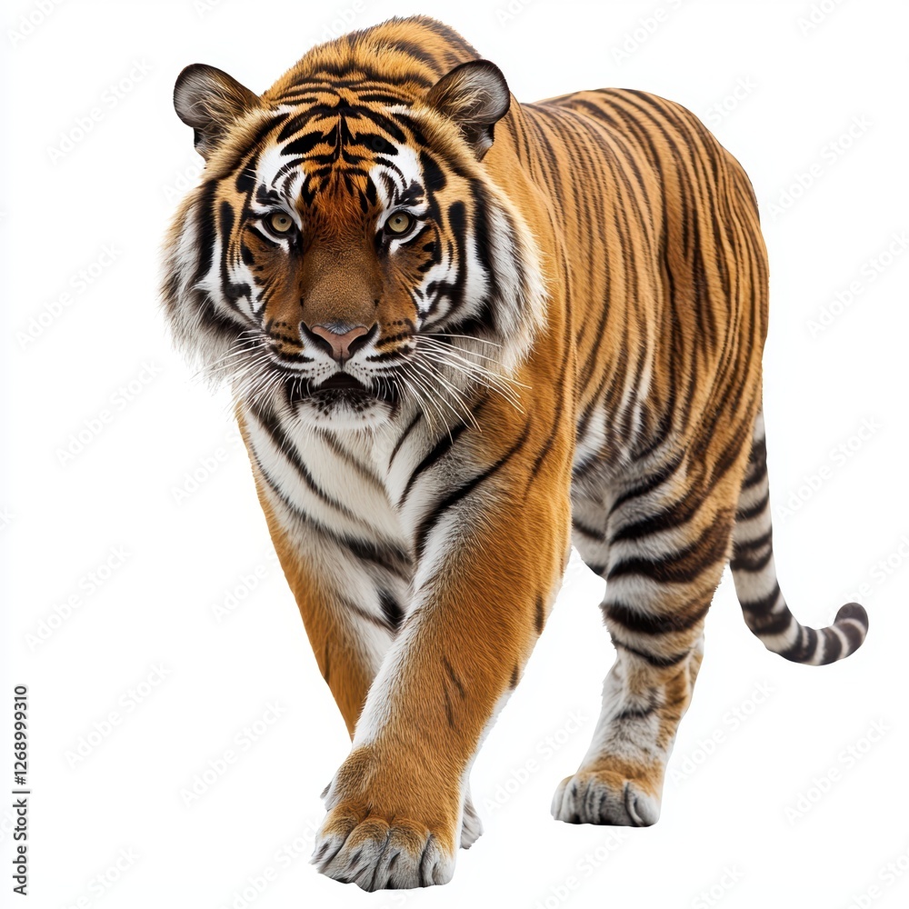 Obraz premium Tiger isolated on white