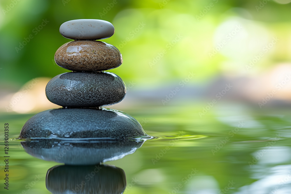 Stack of zen stones for relaxation background Stack of zen stones for relaxation background