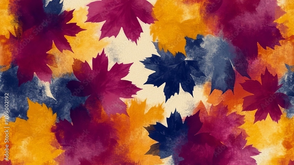 Abstract painting art with autumn leaf paint brush for presentation website background Halloween poster wall decoration or t-shirt design. Abstract painting art with autumn leaf paint brush for presentation website background Halloween poster wall decoration or t-shirt design.