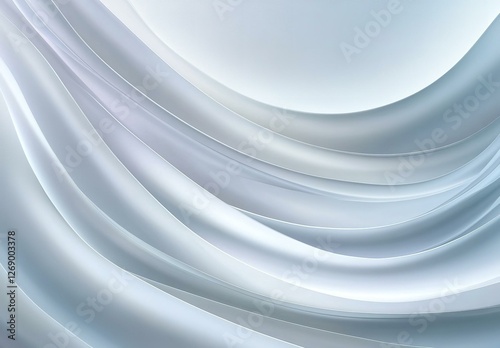 Elegant and minimalist seamless white wave texture pattern background with mono color design concept