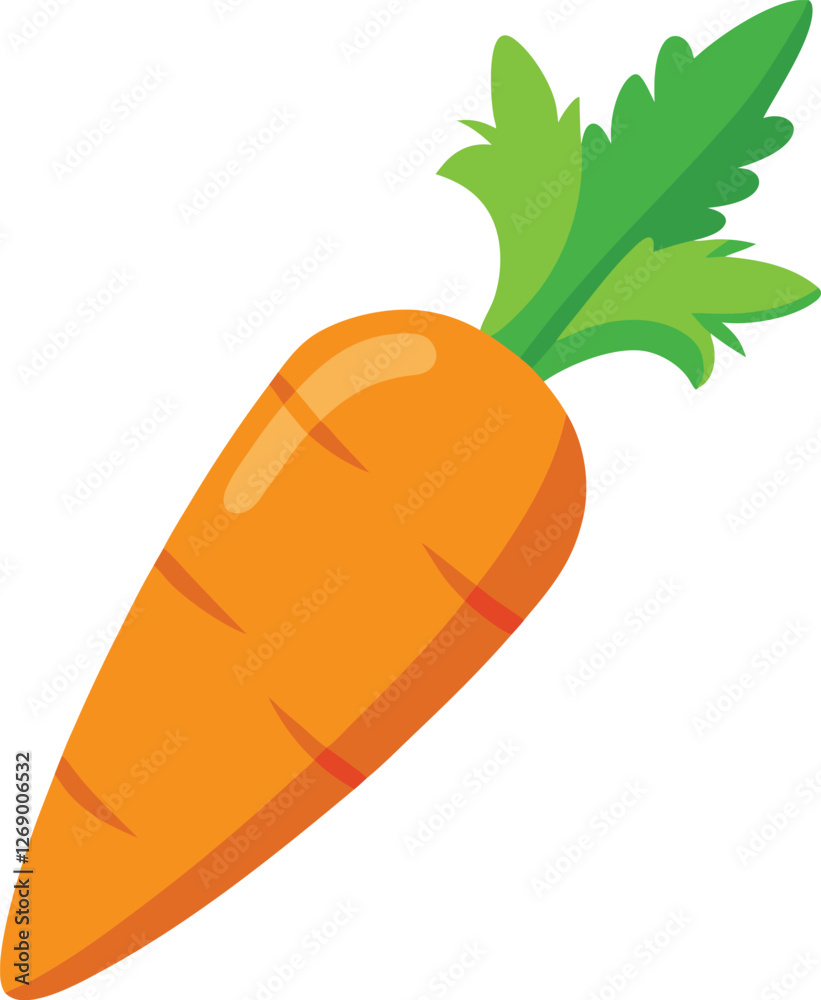 carrot vector, vector and illustration, vector style