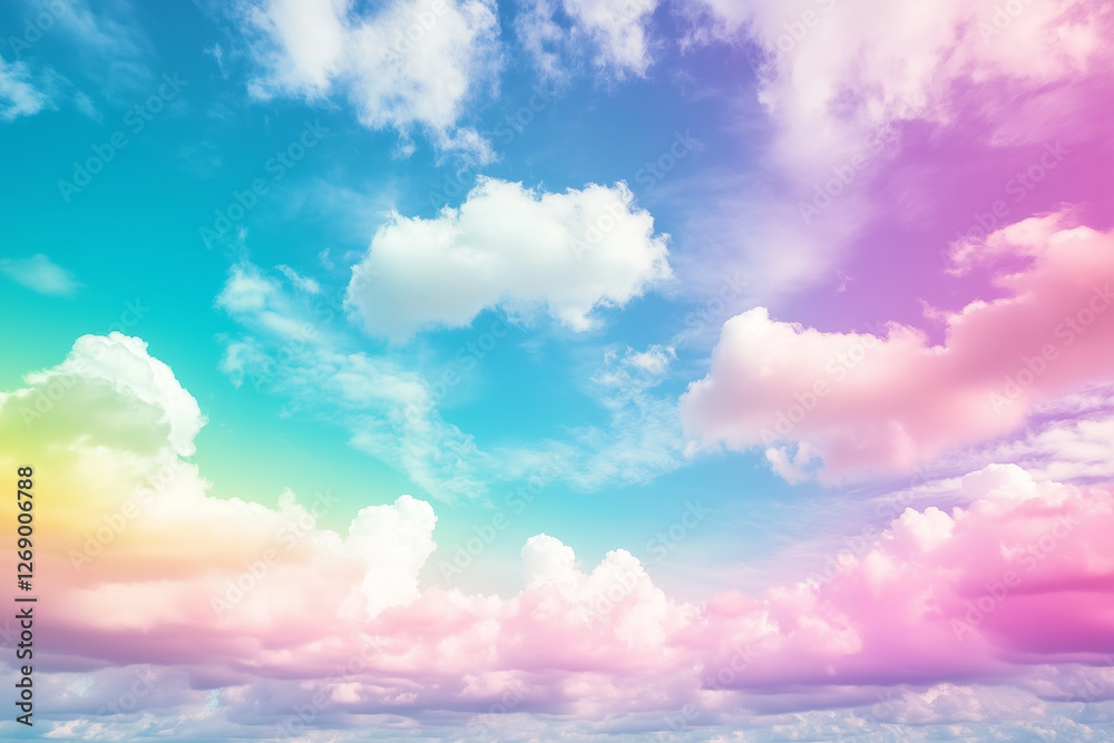 Pastel sky and clouds Pastel sky and clouds