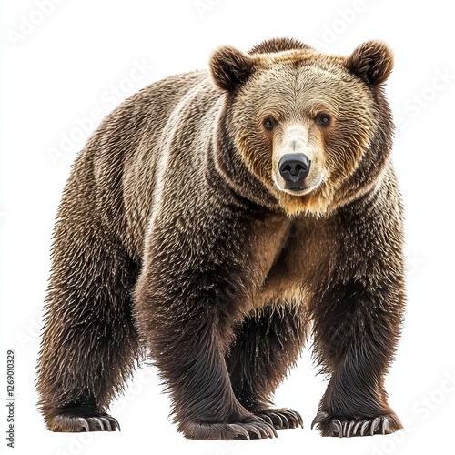 Wallpaper Mural Bear isolated on white Torontodigital.ca