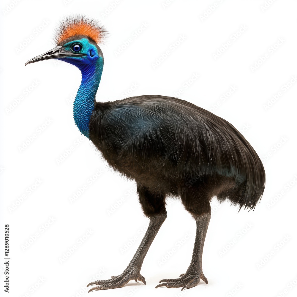 Fototapeta premium Cassowary isolated on white
