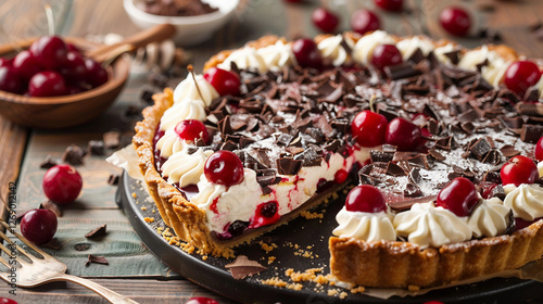 Cherry and Chocolate Bliss: Black Forest Pie Recipe