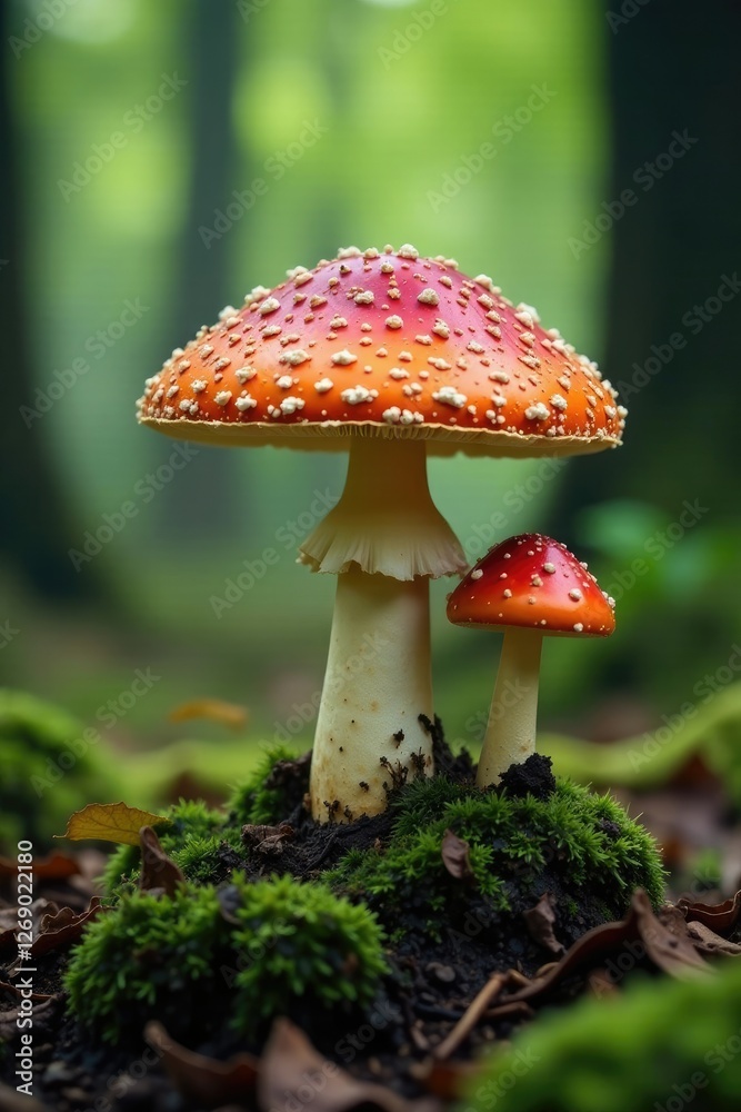Psilocybe cubensis mushrooms in a forest environment, wild, flora, organisms Psilocybe cubensis mushrooms in a forest environment, wild, flora, organisms