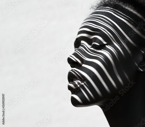 close up of a face of a woman