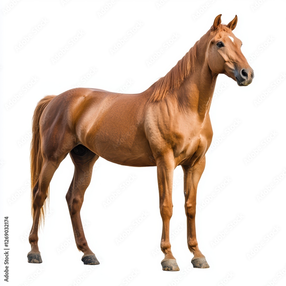 Obraz premium Horse isolated on white