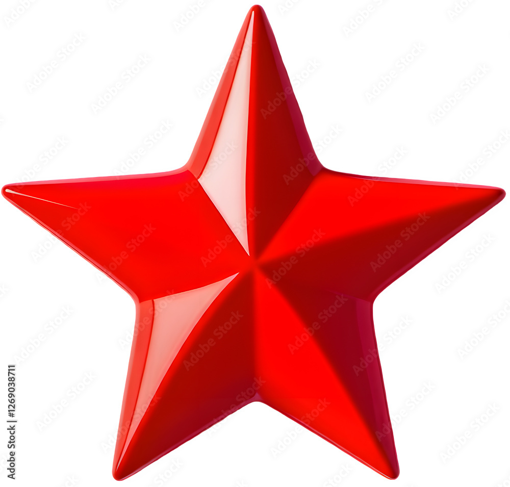 Obraz premium 빨간색 별(red color star)