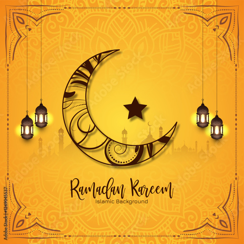 Ramadan Kareem Islamic festival celebration background