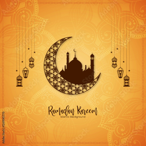 Ramadan Kareem Islamic Holy month festival background