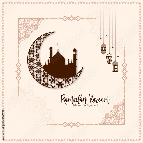 Ramadan Kareem Islamic Holy month festival background