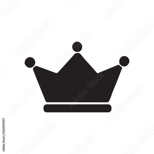 Crown icon. Crown symbol Vector illustration