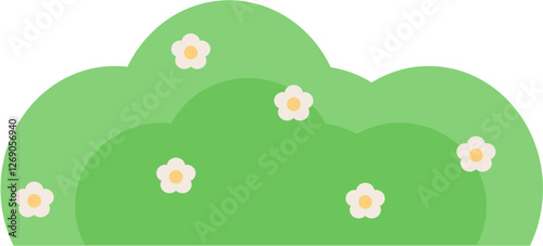 flower green bush landscape 